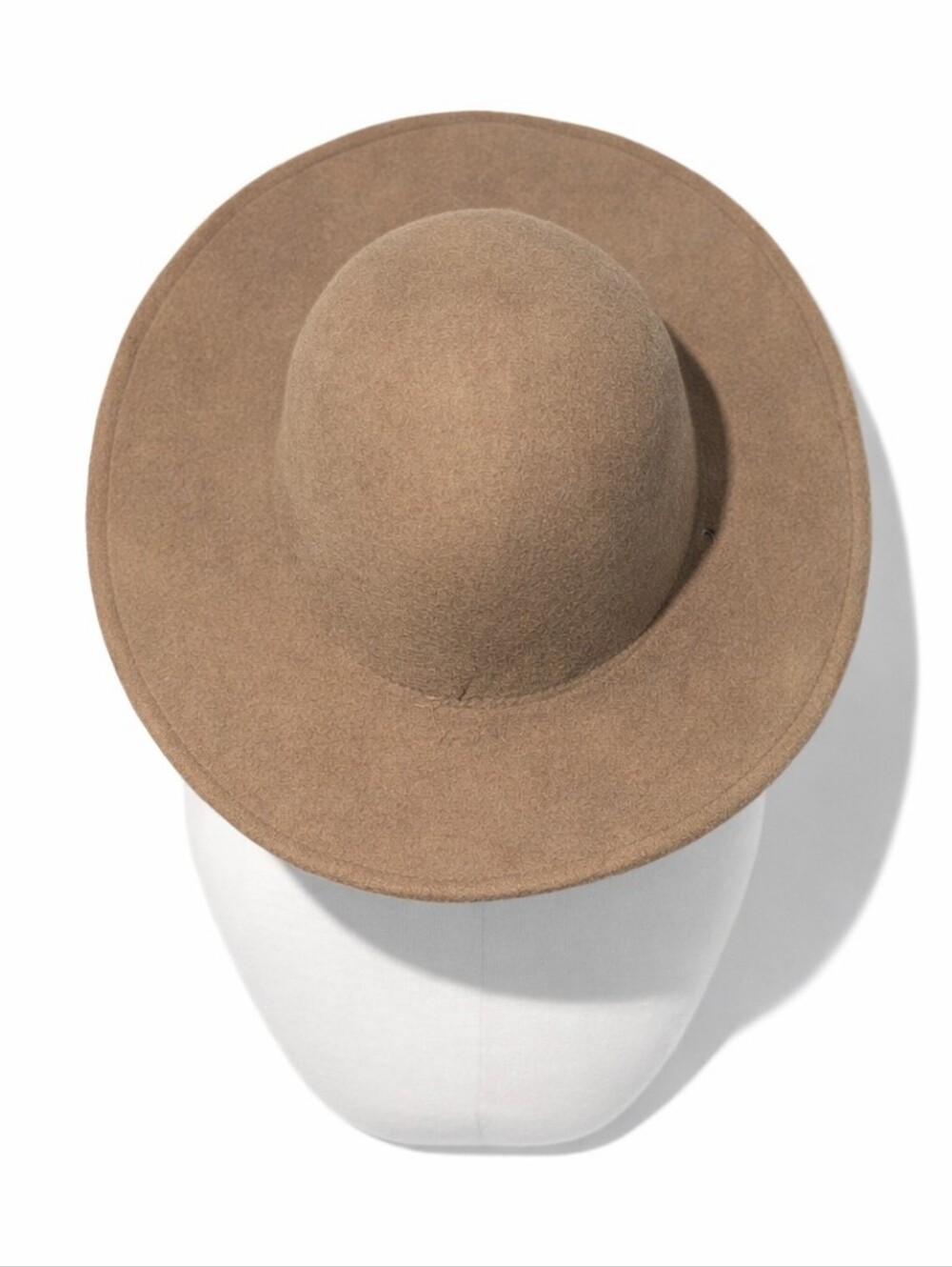 Brixton Mfg Co Unisex Brown Wool Wide Brim Fedora Hat Large 7 1/2